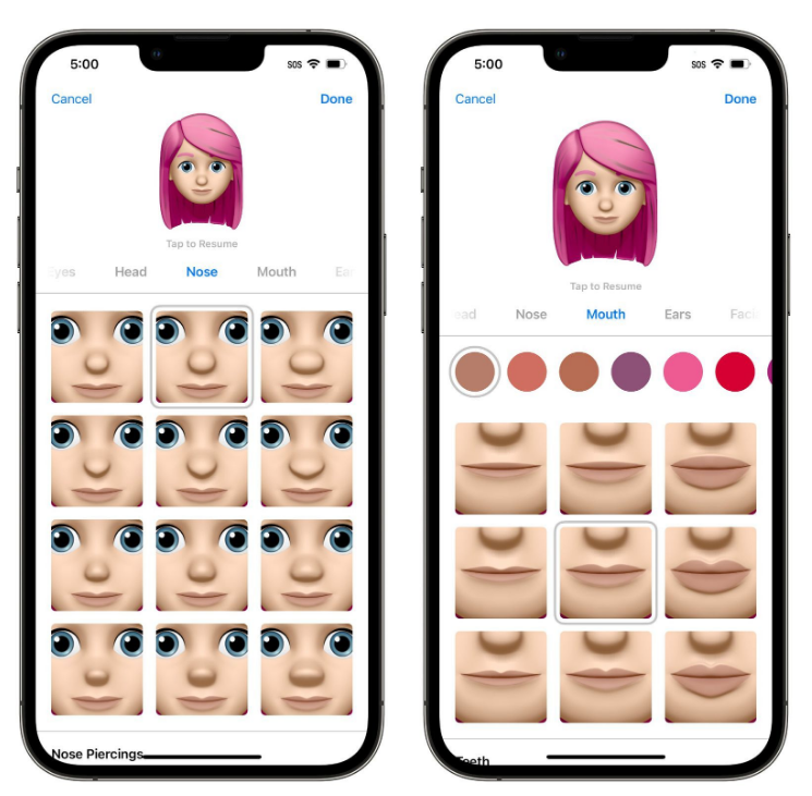 丹巴苹果手机维修分享​iOS 16中的拟我表情有了哪些变化和升级 